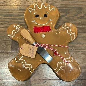Gingerbread man  ceramic cheese board